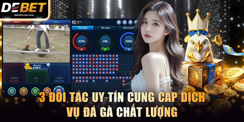 3 đối tác uy tín cung cấp dịch vụ đá gà chất lượng