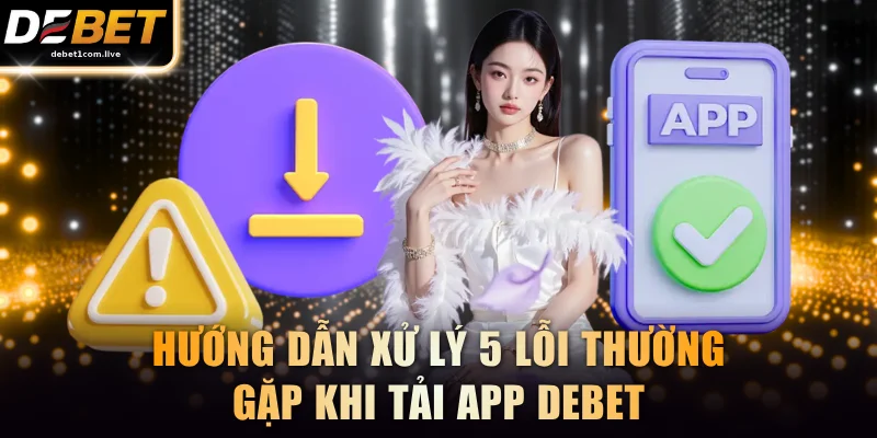 Hướng dẫn xử lý 5 lỗi thường gặp khi tải app DEBET